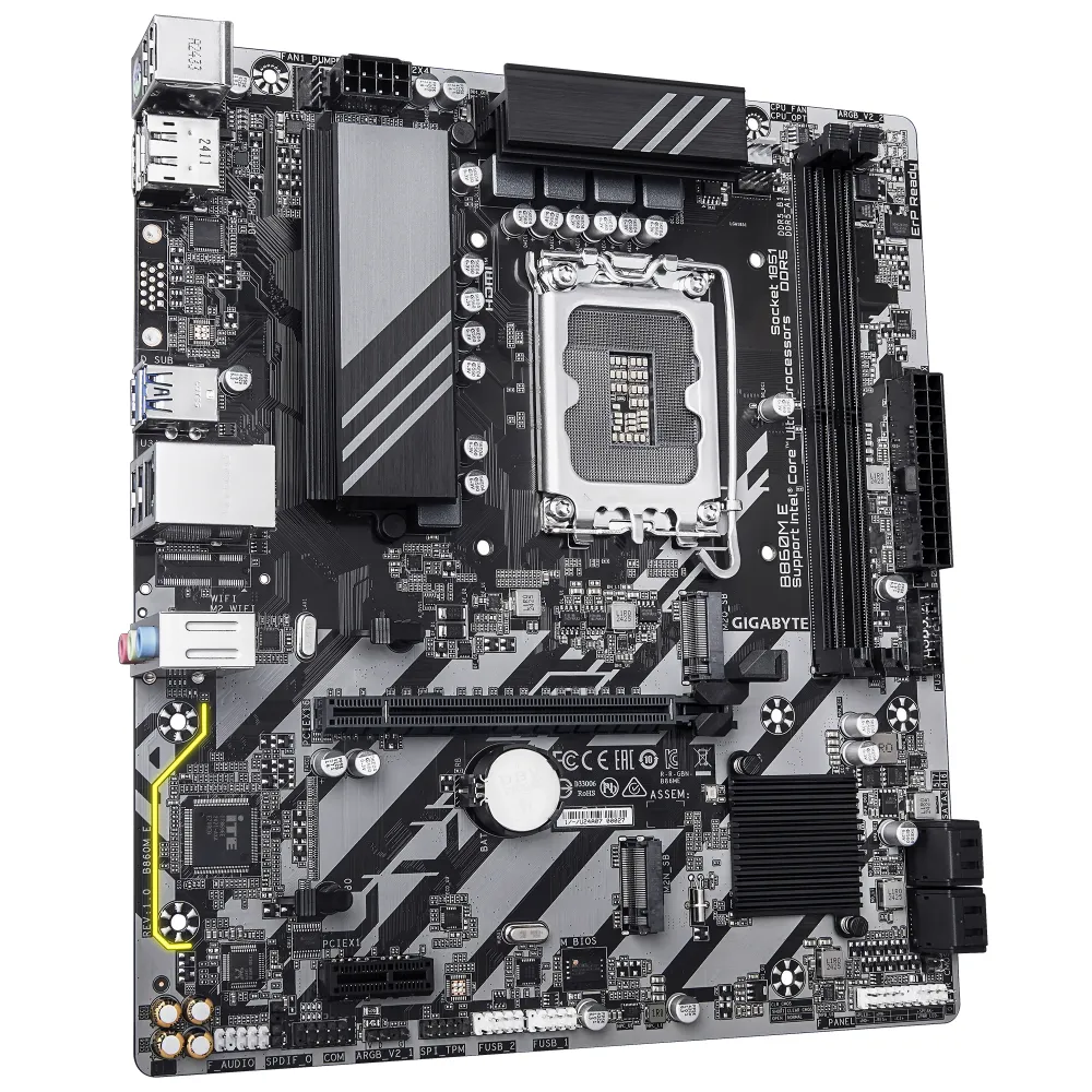 Дънна платка GIGABYTE B860M E, LGA 1851