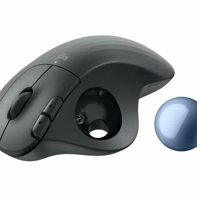 Безжична оптична мишка Logitech ERGO M575S graphite, Trackball