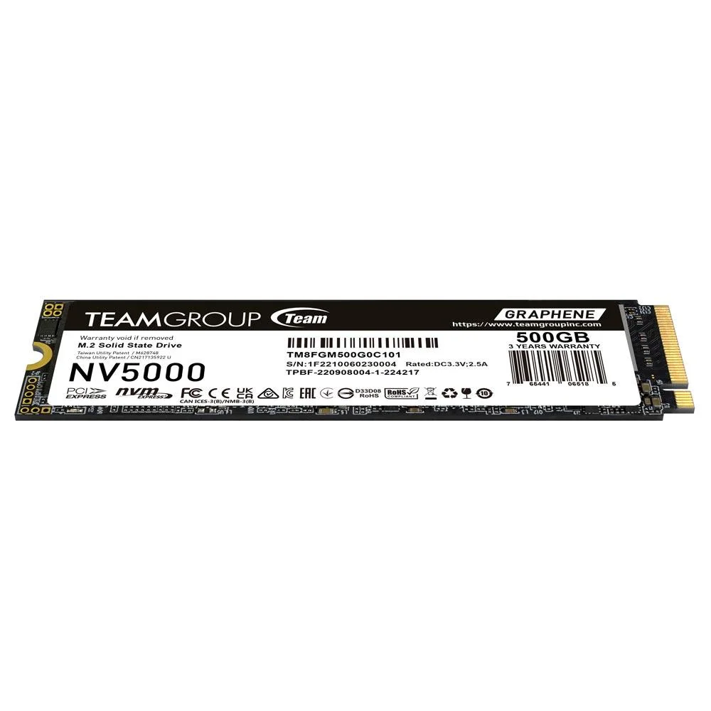 SSD Team Group NV500, M.2 2280 NVMe, 500GB, PCI-e 4.0 x4