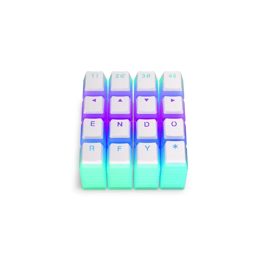 Капачки за механична клавиатура ENDORFY - 104 бр PBT, US Layout, Onyx White