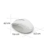 HAMA Безжична мишка „WM-400“, ергономична, оптична, 6 бутона, тиха, бял