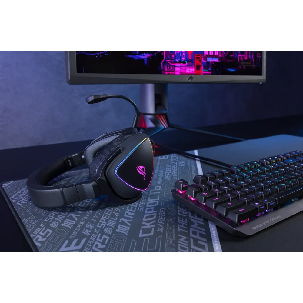 Геймърски слушалки ASUS ROG Delta S, USB-C, Aura Sync RGB