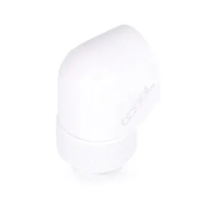 Въртящ се L-конектор Alphacool Eiszapfen, G1/4 AG auf G1/4 IG, Бял