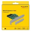 Карта Delock, PCI Express x1 към 2 port SATA, RAID