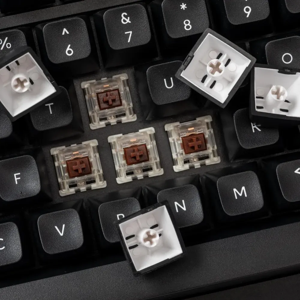 Капачки за механична клавиатура Keychron Double Shot KSA PBT Keycap Full Keycap Set 137 Keycaps - Black