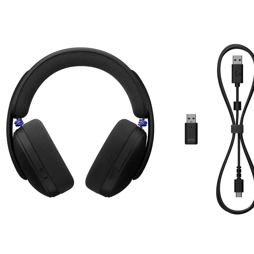 Геймърски слушалки Logitech G325 Ligthspeed Wireless, Микрофон, Черни