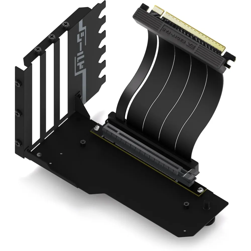 Брекет за вертикален монтаж на GPU EZDIY-FAB PCIe 4.0 Riser Cable 90° Брекет за вертикален монтаж на GPU EZDIY-FAB PCIe 4.0 Riser Cable 90°