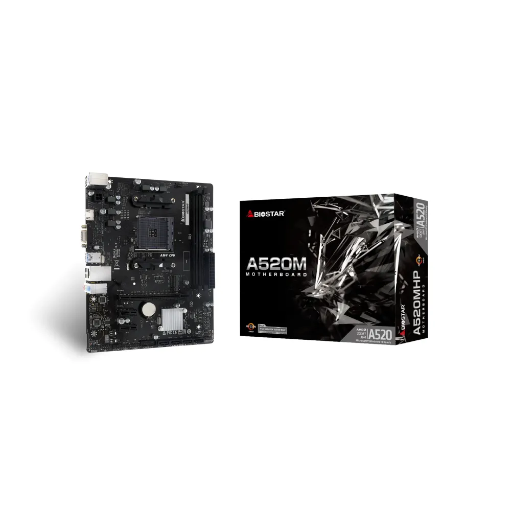 Дънна платка BIOSTAR A520MHP socket AM4 Дънна платка BIOSTAR A520MHP socket AM4