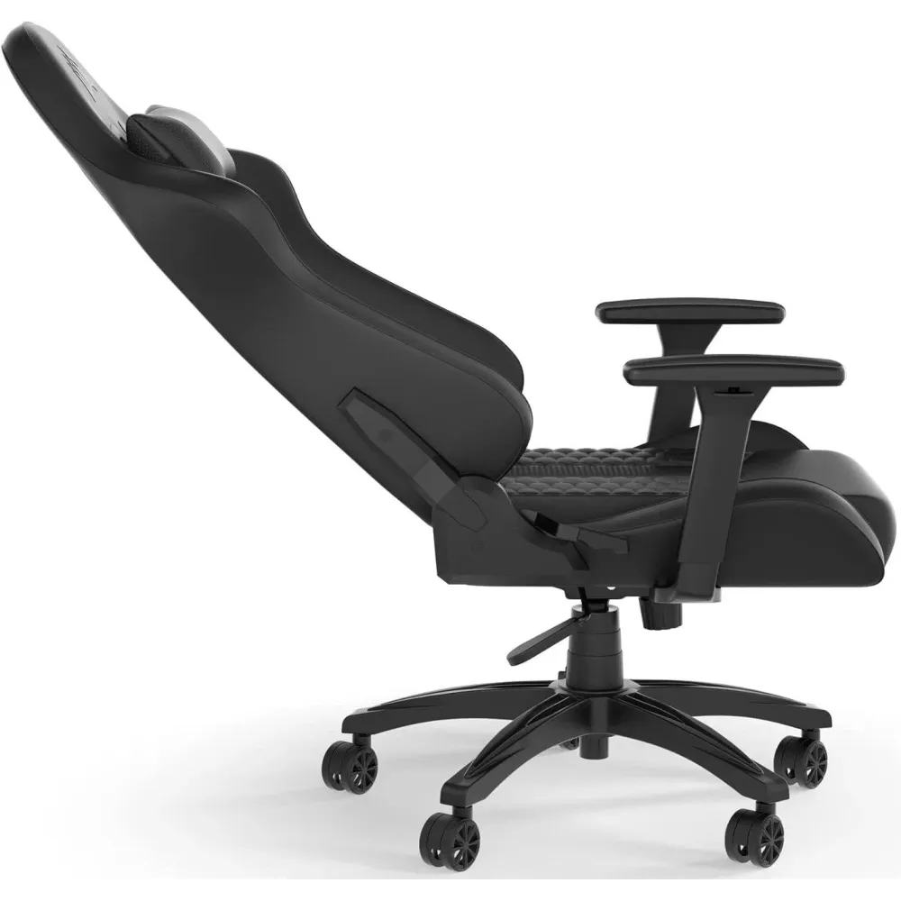Геймърски стол Corsair TC100 RELAXED - Leatherette Black/Black