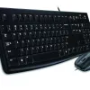 Kомплект клавиатура с мишка Logitech MK120, Черна
