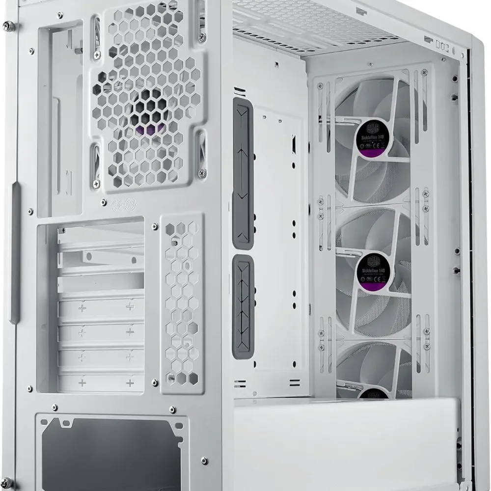 Кутия CoolerMaster MasterBox 600 - White ARGB