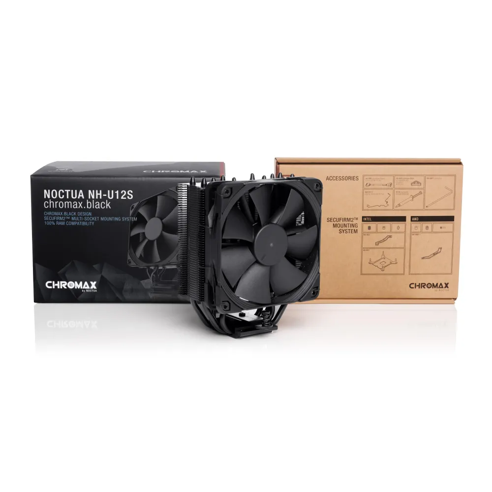 Охладител за процесор Noctua NH-U12S Chromax.black Охладител за процесор Noctua NH-U12S Chromax.black