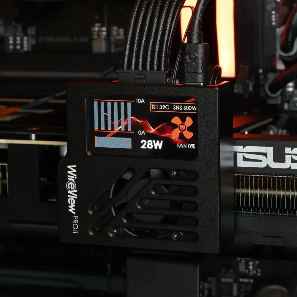 Датчик за видеокарта Thermal Grizzly WireView Pro II GPU 12V-2x6 - Black Датчик за видеокарта Thermal Grizzly WireView Pro II GPU 12V-2x6 - Black