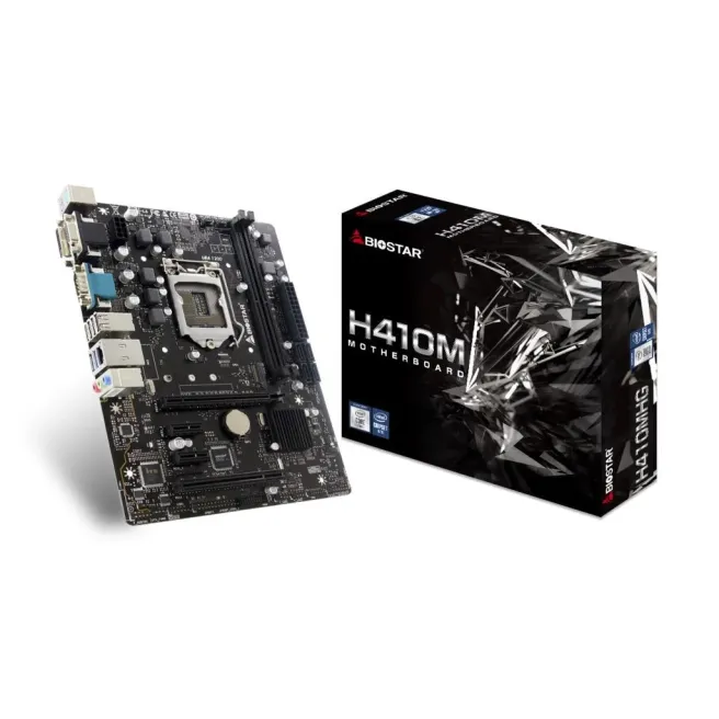 Дънна платка BIOSTAR H410MHG Version 6.0, mATX, socket 1200 Дънна платка BIOSTAR H410MHG Version 6.0, mATX, socket 1200