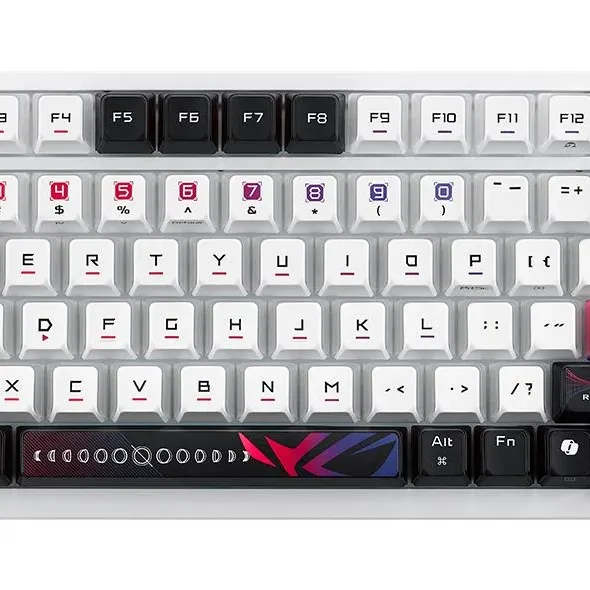 Геймърска безжична Клавиатура ASUS ROG Azoth X - White