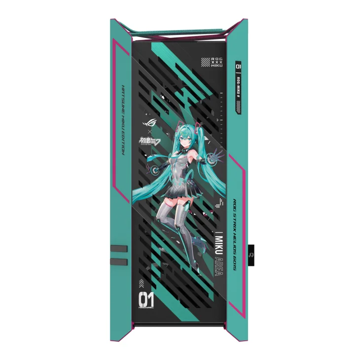 Кутия ASUS ROG Strix Helios II Hatsune Miku Edition E-ATX Mid-Tower