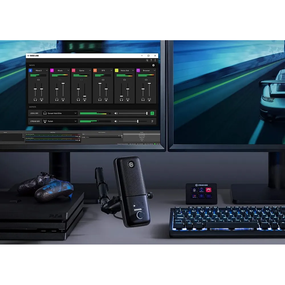 Настолен микрофон Elgato Wave 3