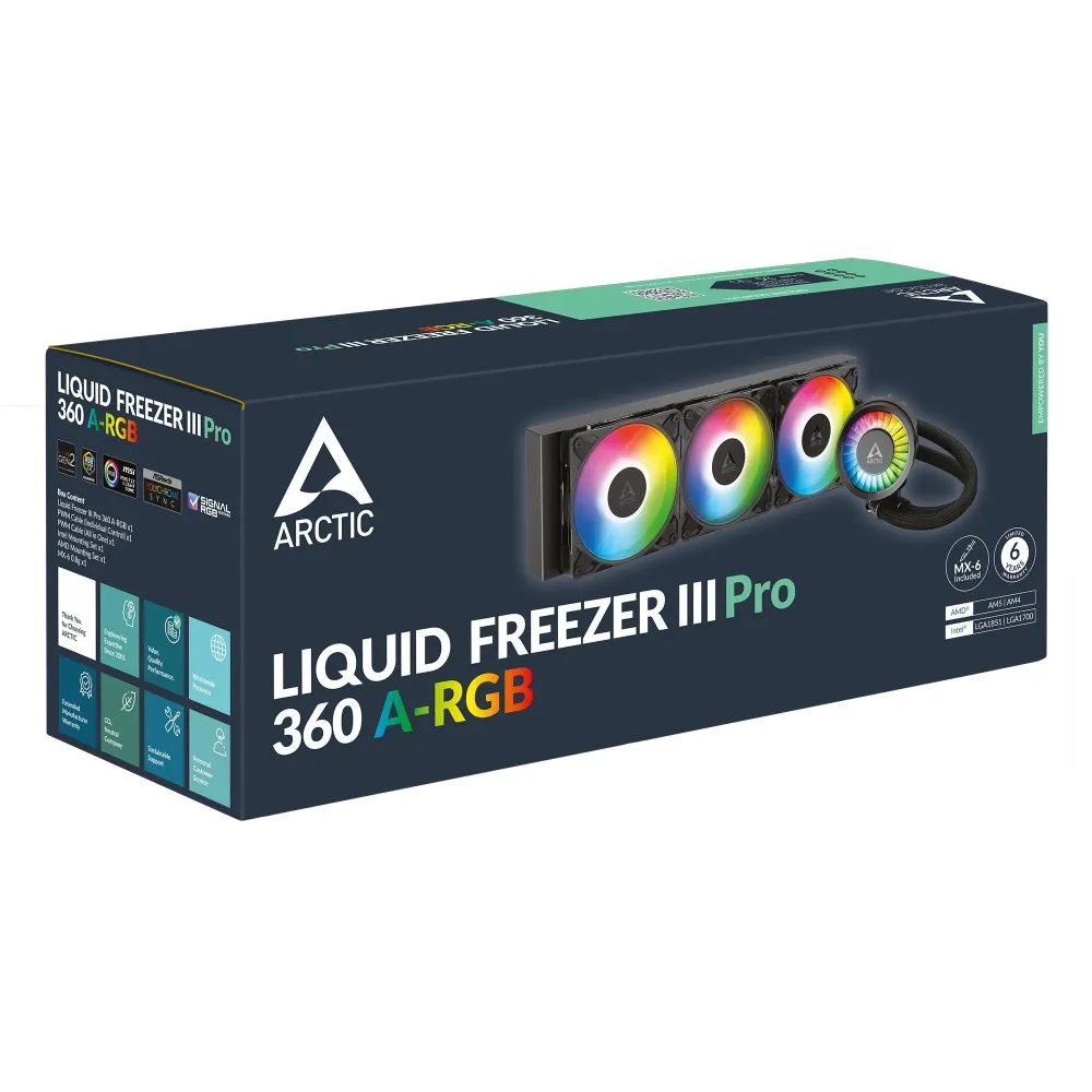 Охладител за процесор Arctic Liquid Freezer III Pro 360 A-RGB - Black