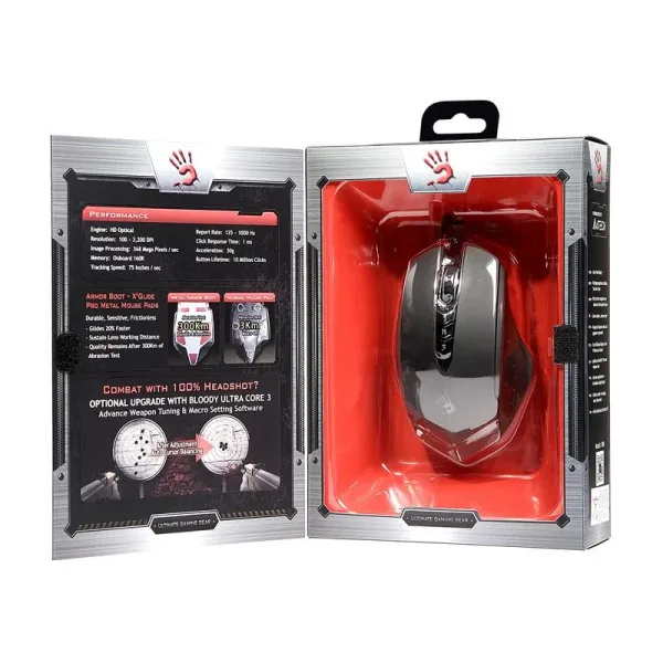 Геймърска мишка Bloody V8M, Оптична, Жична, USB