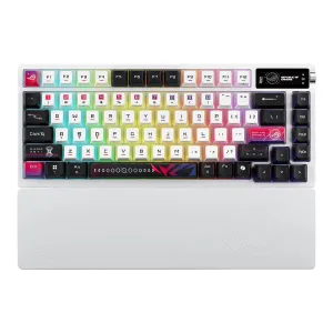 Геймърска безжична Клавиатура ASUS ROG Azoth X - White