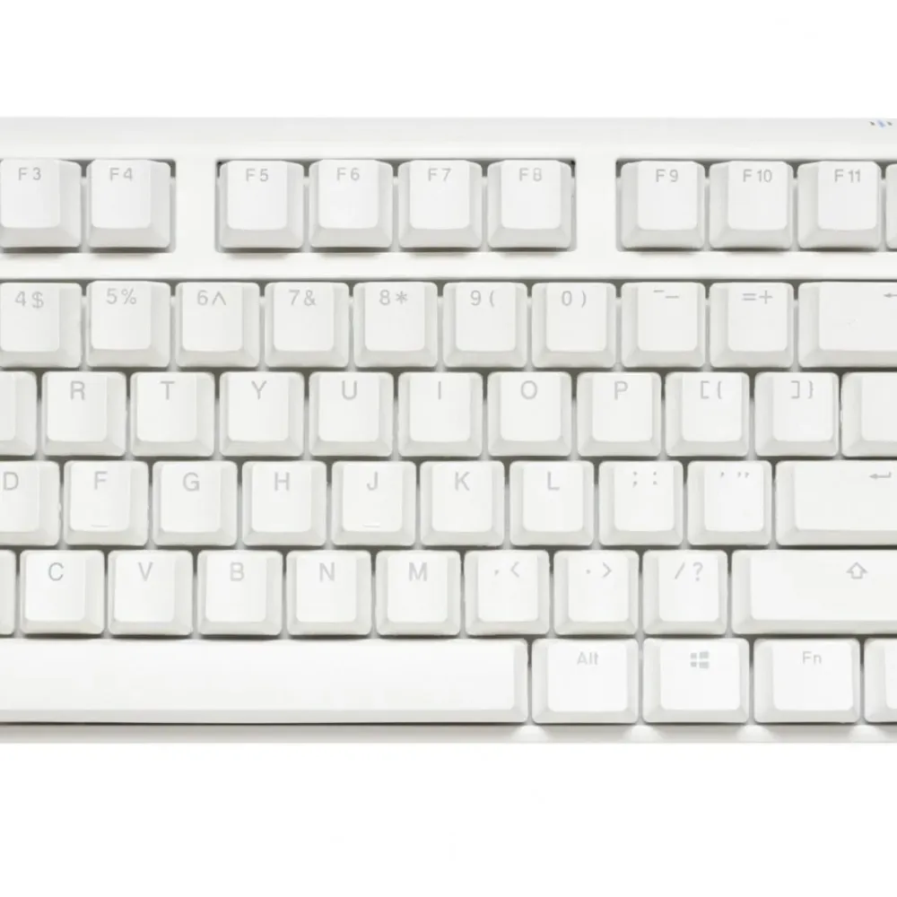 Геймърскa механична клавиатура Ducky One 3 Pure White TKL Hotswap Cherry MX Clear, RGB, PBT Keycaps