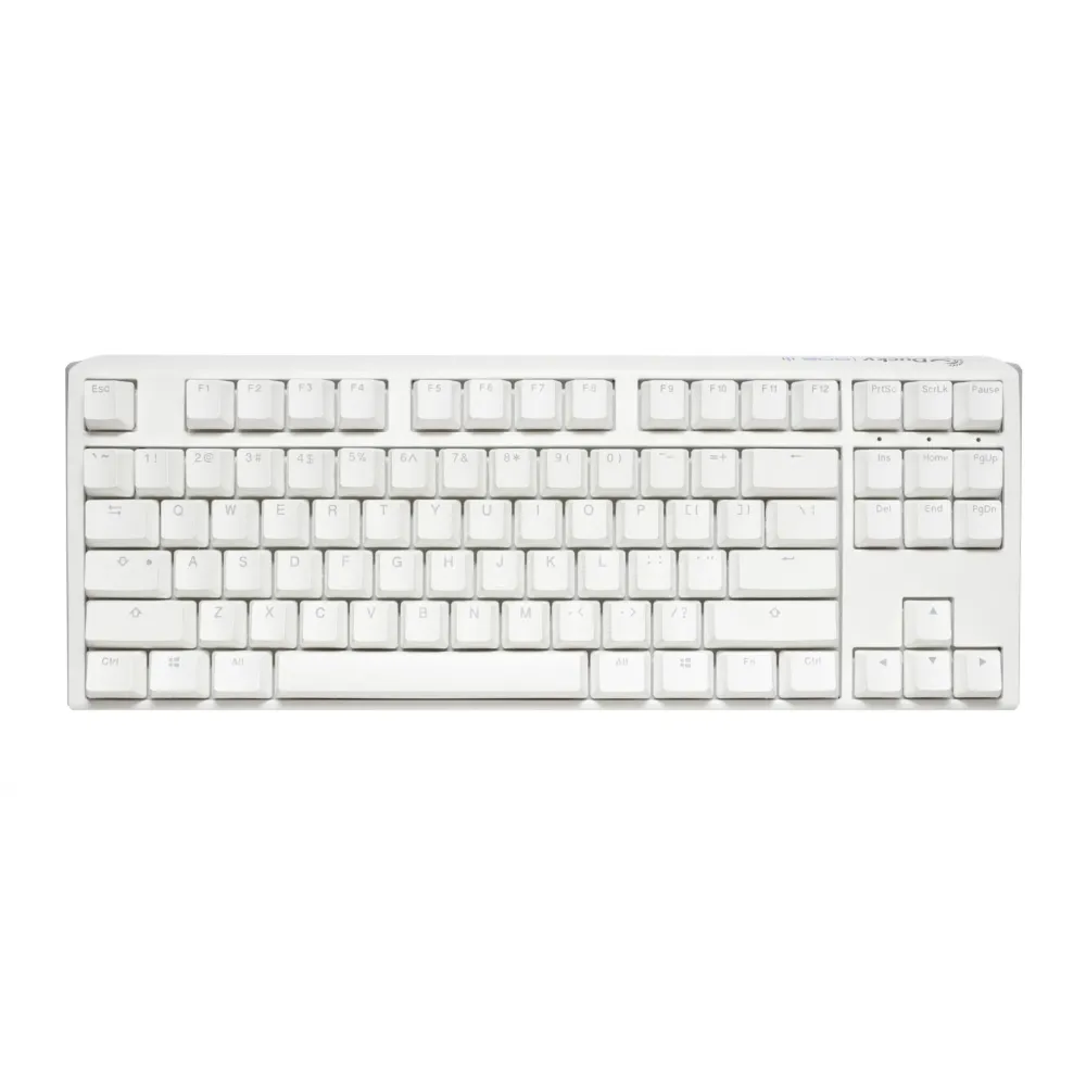 Геймърскa механична клавиатура Ducky One 3 Pure White TKL Hotswap Cherry MX Clear, RGB, PBT Keycaps Геймърскa механична клавиатура Ducky One 3 Pure White TKL Hotswap Cherry MX Clear, RGB, PBT Keycaps