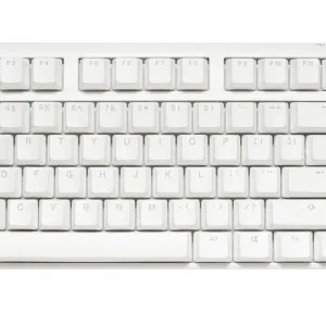 Геймърскa механична клавиатура Ducky One 3 Pure White TKL Hotswap Cherry MX Clear, RGB, PBT Keycaps