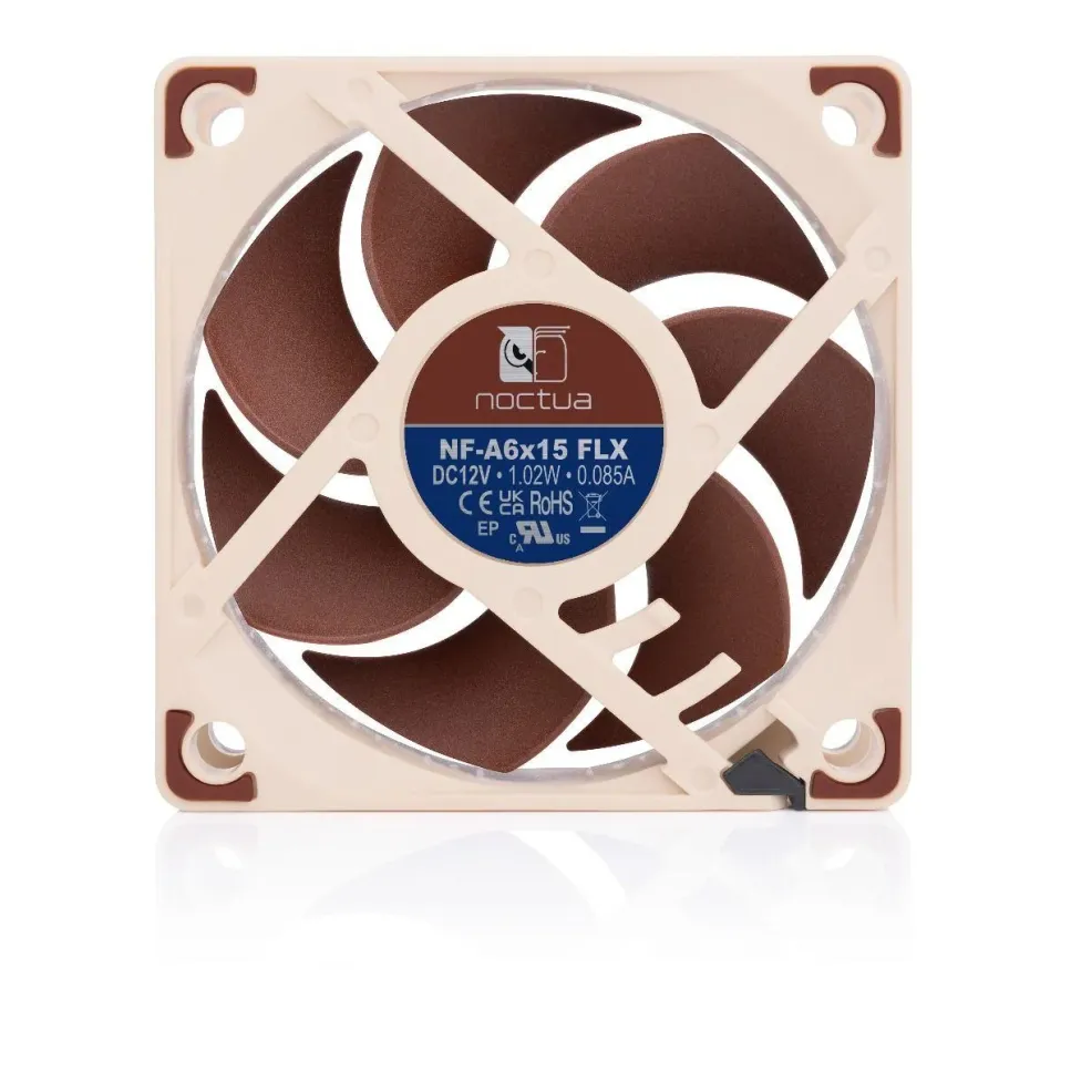 Вентилатор Noctua NF-A6x15 FLX, 60 x 60 x 15 mm Вентилатор Noctua NF-A6x15 FLX, 60 x 60 x 15 mm