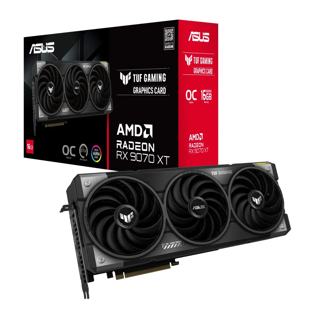 Видео карта ASUS TUF GAMING RADEON RX 9070 XT OC 16GB GDDR6