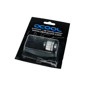 Адаптер Alphacool HF, Двоен нипел, G1/4 - G1/4, Въртящ се, Сребрист