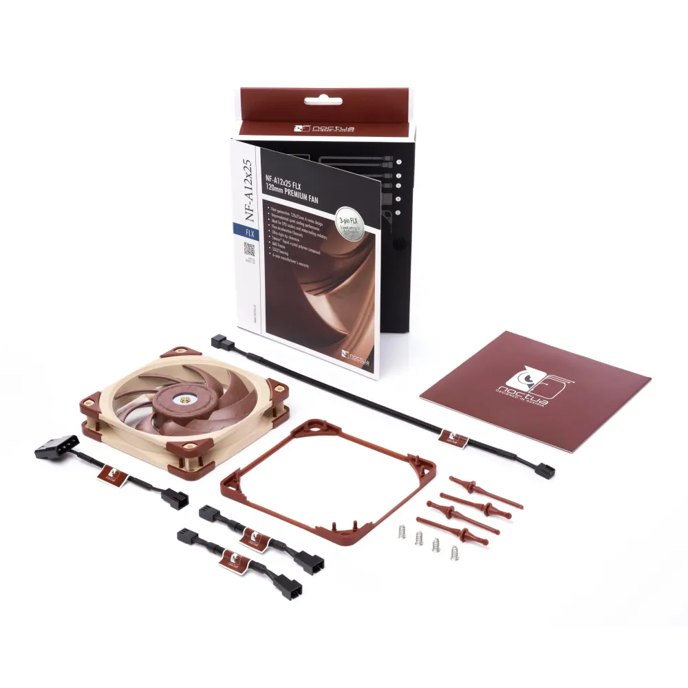 Вентилатор Noctua NF-A12x25 FLX, 120 mm Вентилатор Noctua NF-A12x25 FLX, 120 mm