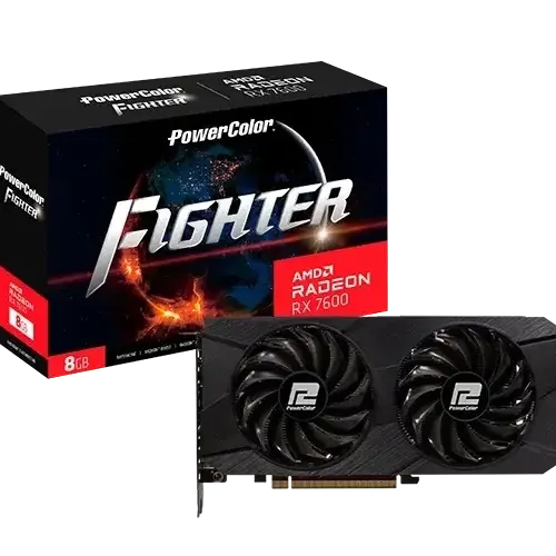 Видео карта POWERCOLOR RX 7600 Fighter V2 8GB GDDR6