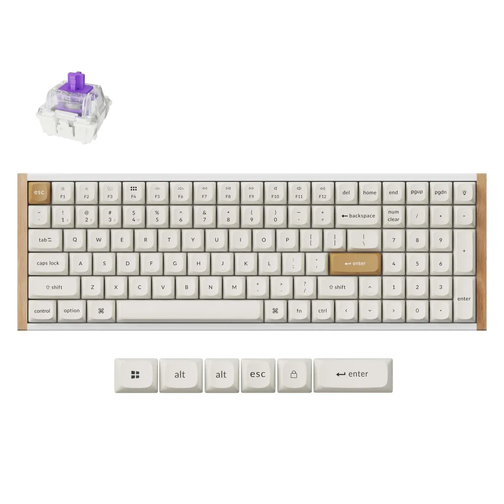 Геймърска механична клавиатура Keychron K4 HE Special Edition White - Wireless, Full Size Геймърска механична клавиатура Keychron K4 HE Special Edition White - Wireless, Full Size