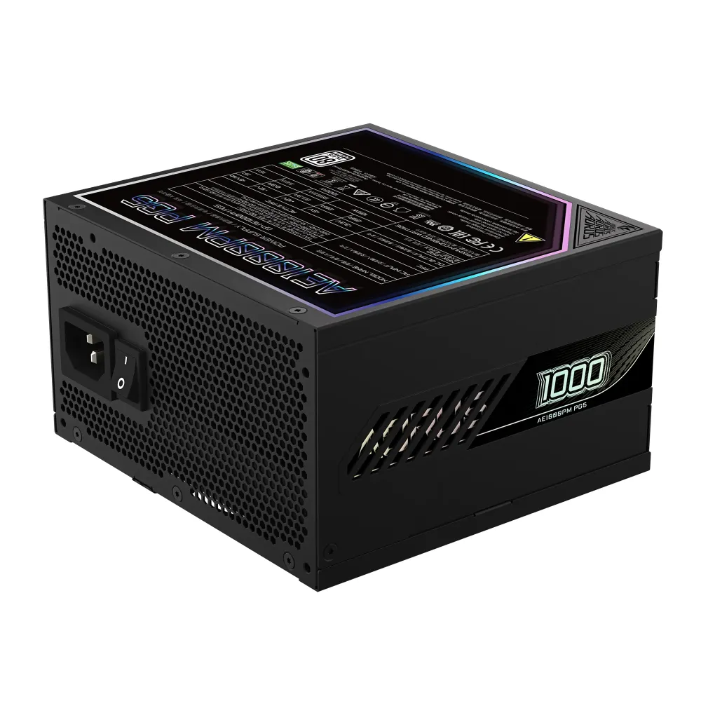 Захранващ блок Gigabyte AORUS ELITE P1000W 80+ Platinum, PCIe 5.0 Захранващ блок Gigabyte AORUS ELITE P1000W 80+ Platinum, PCIe 5.0