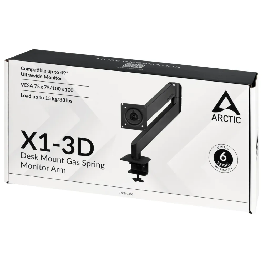 Стойка за монитор за бюро ARCTIC X1-3D, Регулируема, 13