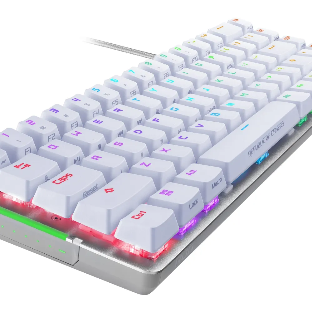 Геймърска Механична Клавиатура ASUS ROG Falchion Ace - Бяла