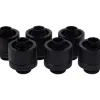 Фитинг Alphacool Eiszapfen, Удължител, 16/10mm, G1/4, Черен мат, 6 броя