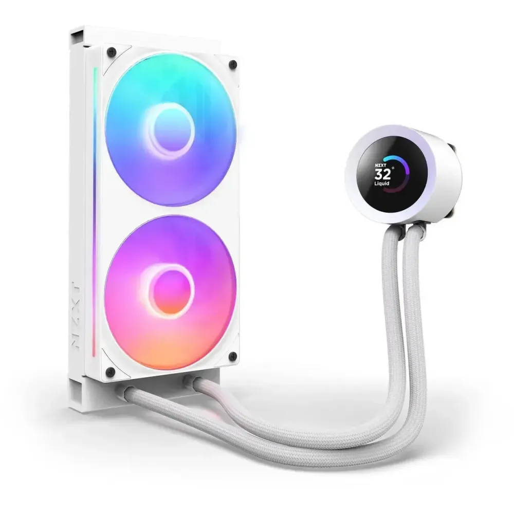 Охладител за процесор NZXT Kraken Plus 240 RGB LCD Display - White