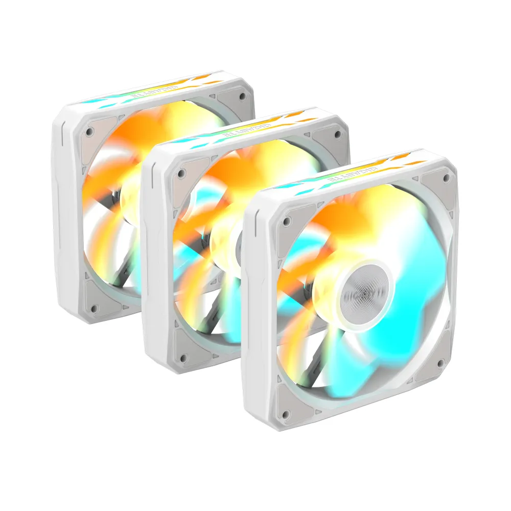 Комплект вентилатори 3-Pack GIGABYTE AORUS EZ CHAIN RVS FAN 120 ICE, 120x120x25mm ARGB