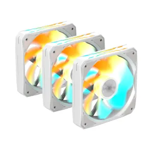 Комплект вентилатори 3-Pack GIGABYTE AORUS EZ CHAIN RVS FAN 120 ICE, 120x120x25mm ARGB