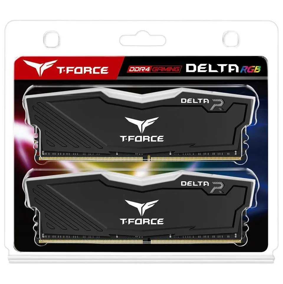 Памет Team Group T-Force Delta RGB Black DDR4 16GB (2x8GB) 3200MHz 1.35V
