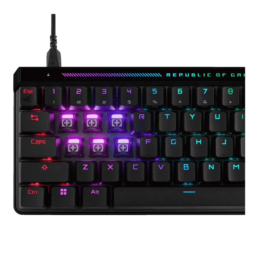 Геймърска Механична Клавиатура ASUS ROG Falchion Ace HFX - ROG HFX Magnetic Switch
