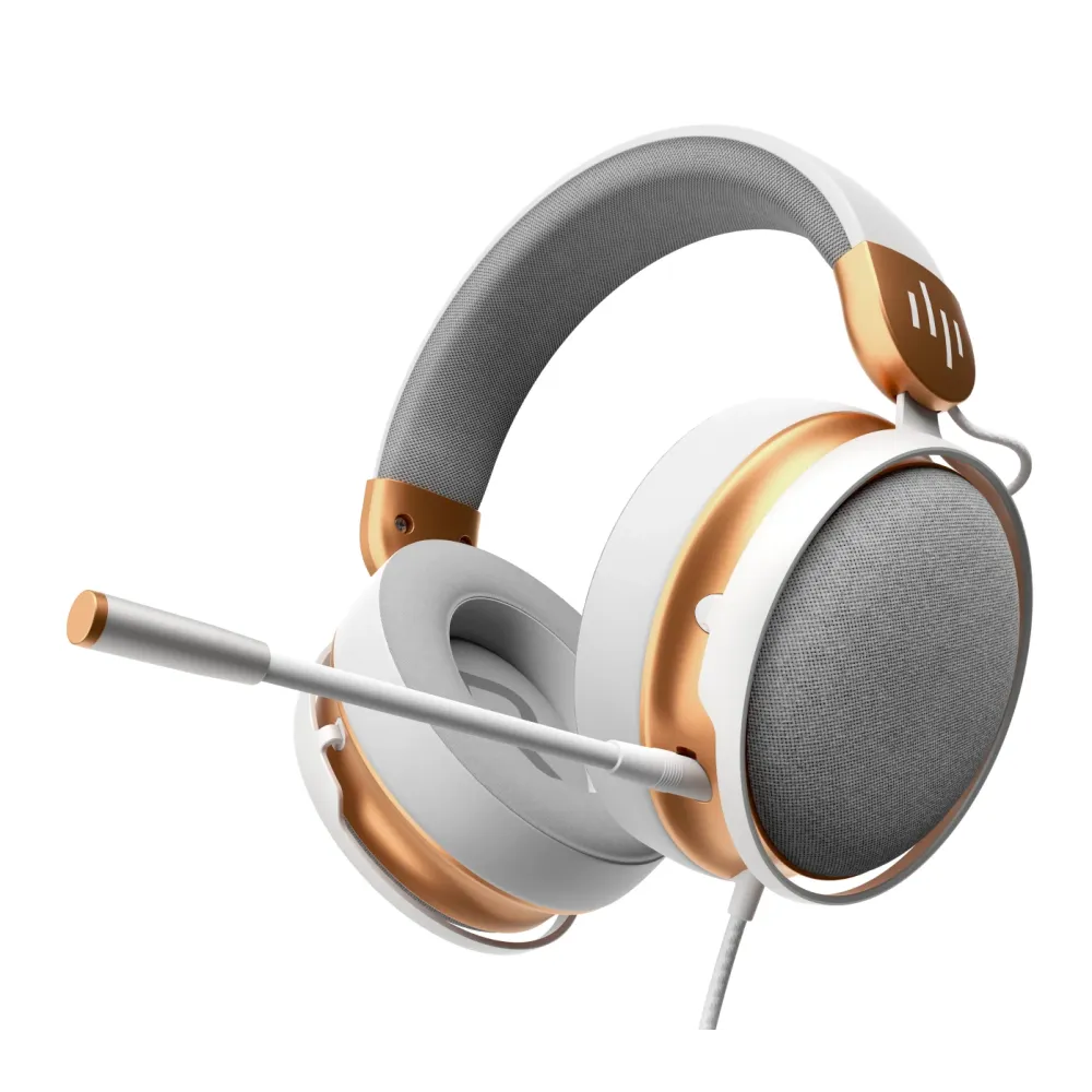 Геймърски слушалки Dark Project Sono Wired - White/Gold Геймърски слушалки Dark Project Sono Wired - White/Gold