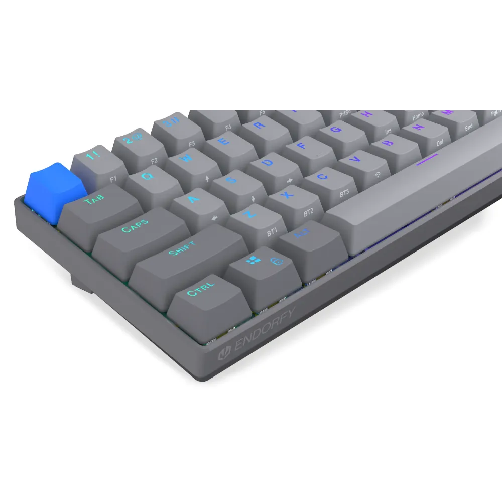 Endorfy механична клавиатура Thock Wireless V2 Compact, PBT, Endorfy Yellow, US Layout