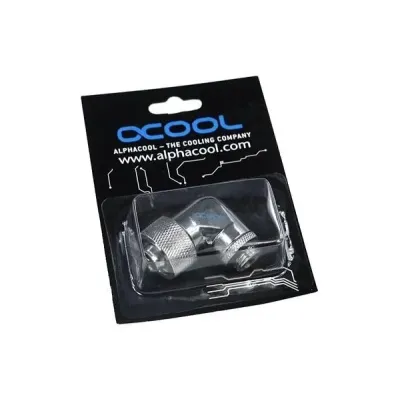 Компресионен фитинг Alphacool, 16/10 - G1/4, 90°, Въртящ се, Хром Компресионен фитинг Alphacool, 16/10 - G1/4, 90°, Въртящ се, Хром