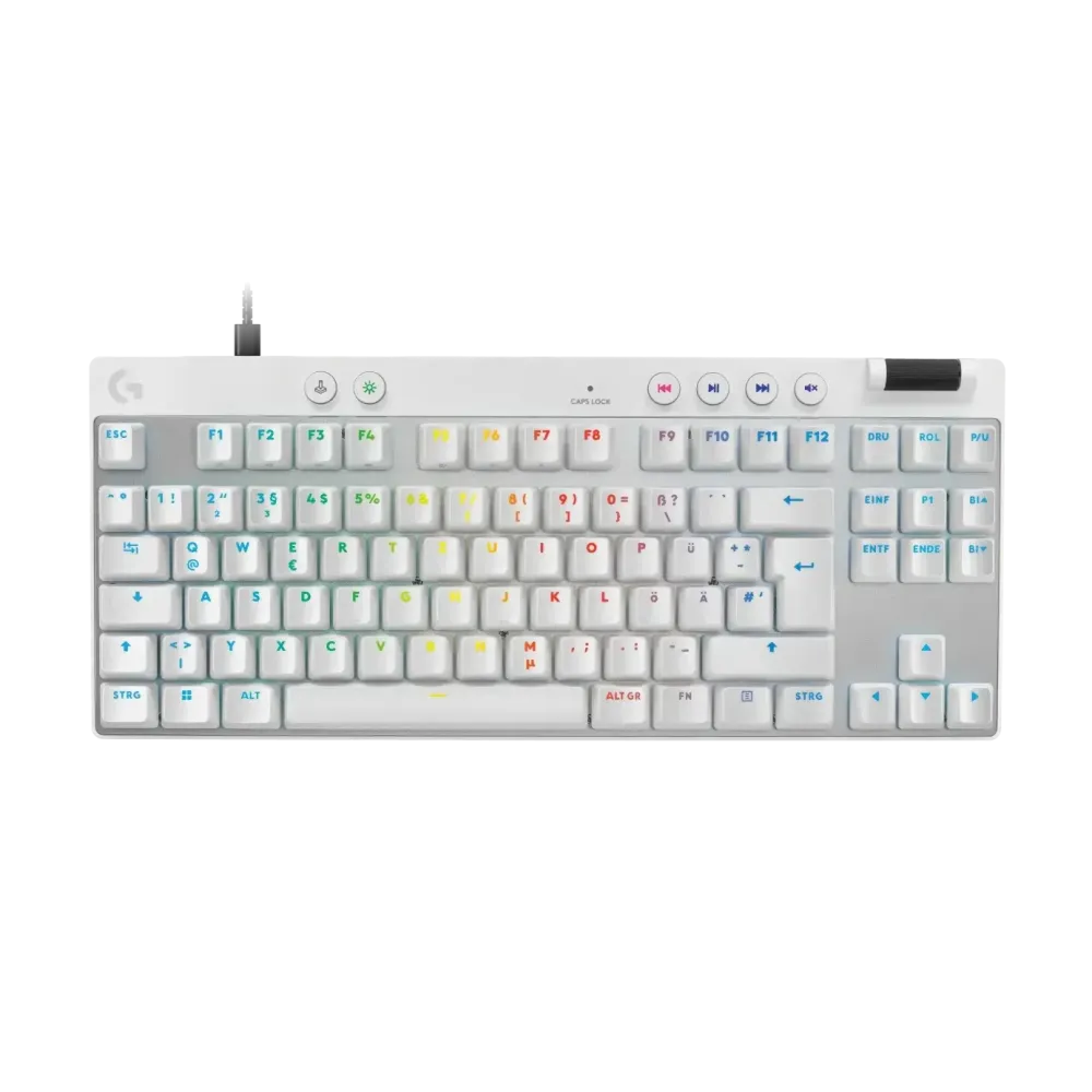 Геймърска механична клавиатура Logitech G Pro X RAPID TKL, Magnetic Analog Switch, Бял Геймърска механична клавиатура Logitech G Pro X RAPID TKL, Magnetic Analog Switch, Бял
