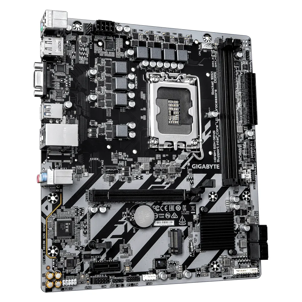 Дънна платка GIGABYTE H810M S2H Gen5, LGA 1851, DDR5