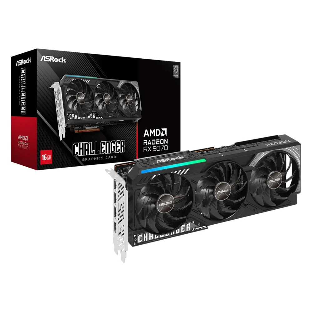Видео карта ASROCK RADEON RX 9070 Challenger 16GB GDDR6