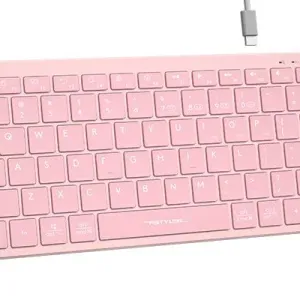 Безжична клавиатура A4TECH FBX51C FSTyler, розово