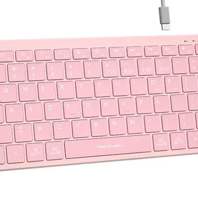 Безжична клавиатура A4TECH FBX51C FSTyler, розово